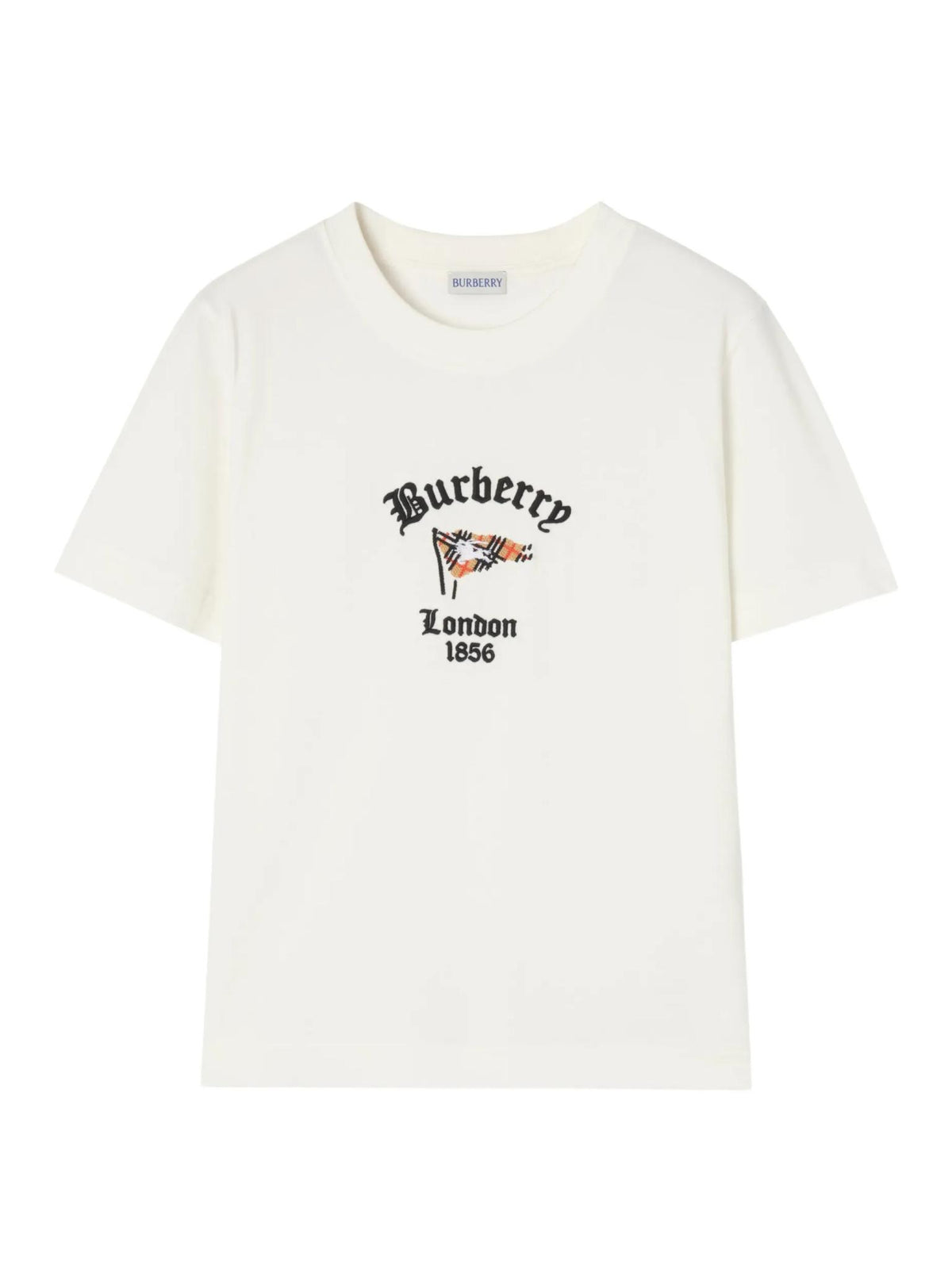 BURBERRY Short Sleeve T-Shirt Women’s Cotton Crewneck White