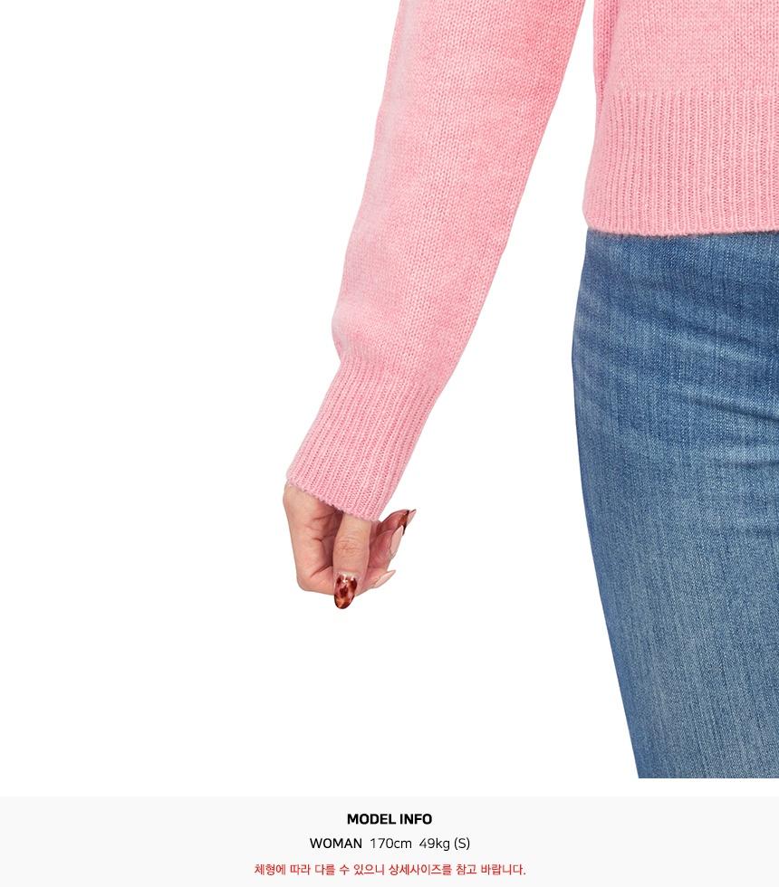 SPORTY&RICH Pink Crewneck Knit Sweater for Women