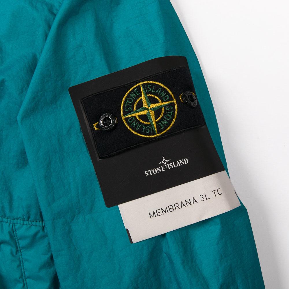 STONE ISLAND Membrana Badge Nylon Jacket Green Unisex