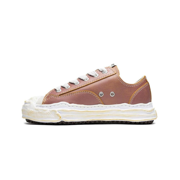 Maison Mihara Yasuhiro Hank Leather Red Unisex Low-Top Sneakers