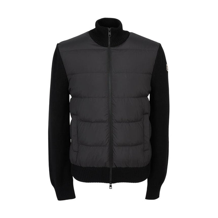 Moncler Men’s Padded Zip Cardigan Black Knit