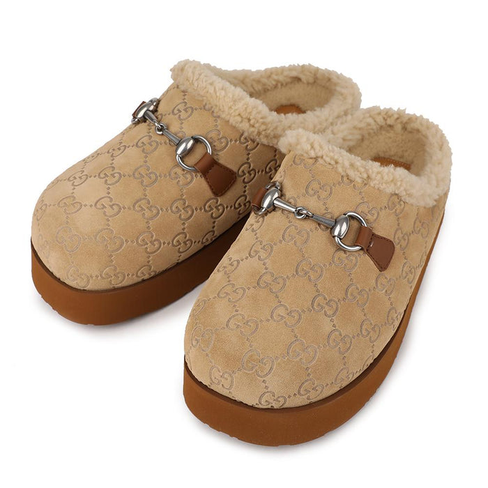 GUCCI Men's Horsebit Leather Mule Slippers 831284 AAE2A 9546