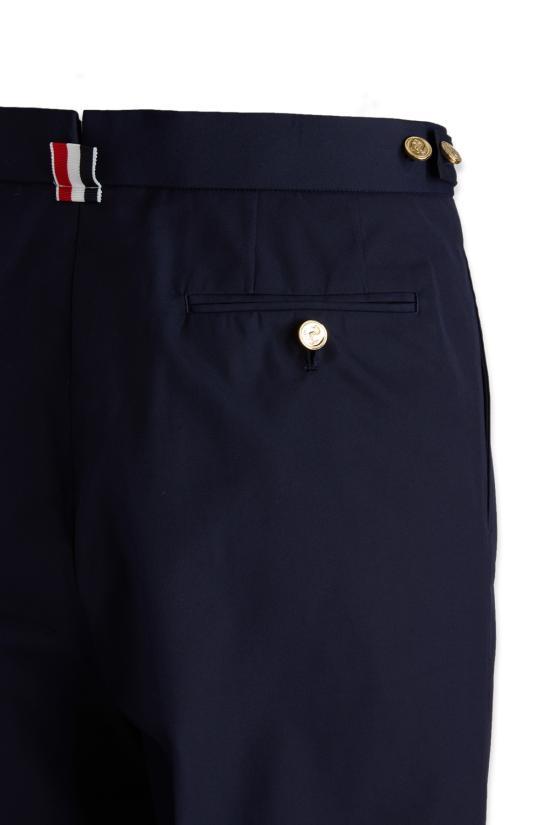 THOM BROWNE Straight-Leg Classic Pants MTC162E04502415 Navy