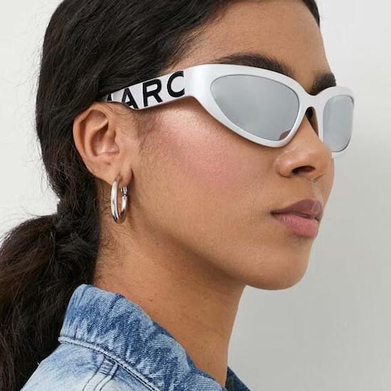 Marc Jacobs Silver Mirror Sporty Unisex Sunglasses MARC738S 79DT4