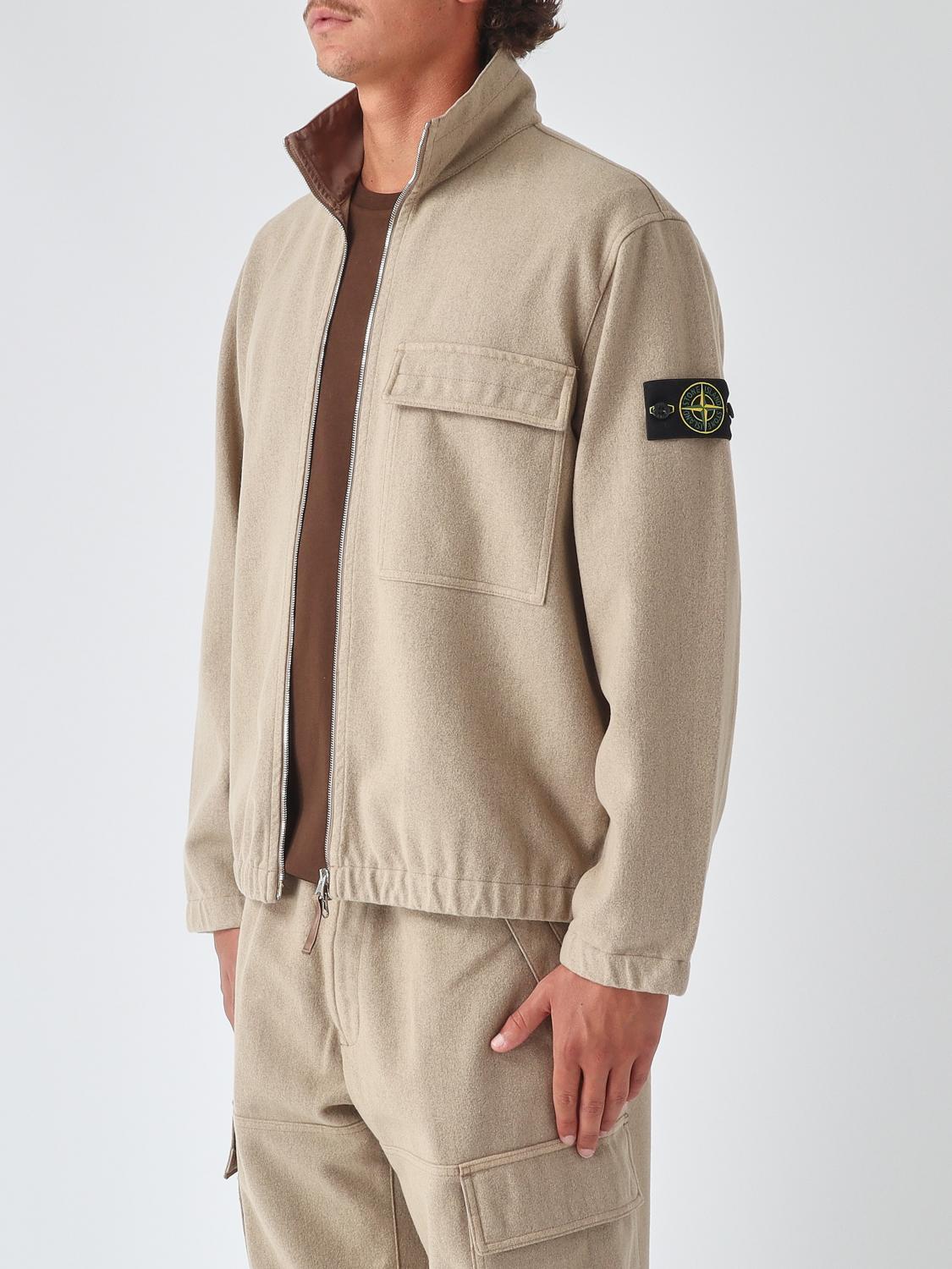 STONE ISLAND Long Sleeve Cotton Shirt Navy Men