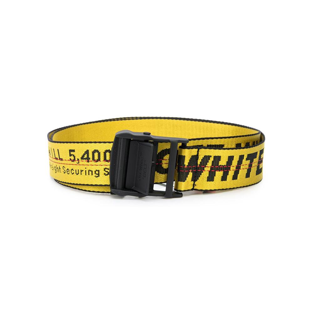 OFF WHITE Industrial Logo Belt Yellow OMRB039 R2064 7001 6000