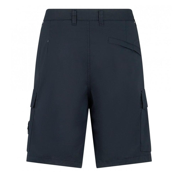 STONE ISLAND Navy Woven Cargo Shorts