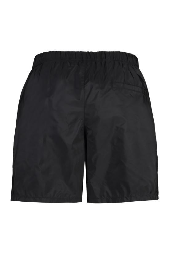 PRADA Men's Swim Shorts UB372SOOO1WQ9F0002 BLACK DOM