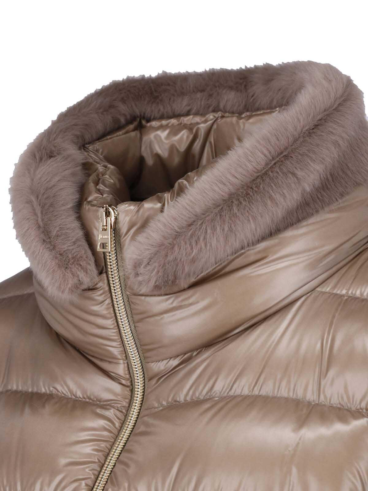 Herno Beige Down Puffer Jacket for Women