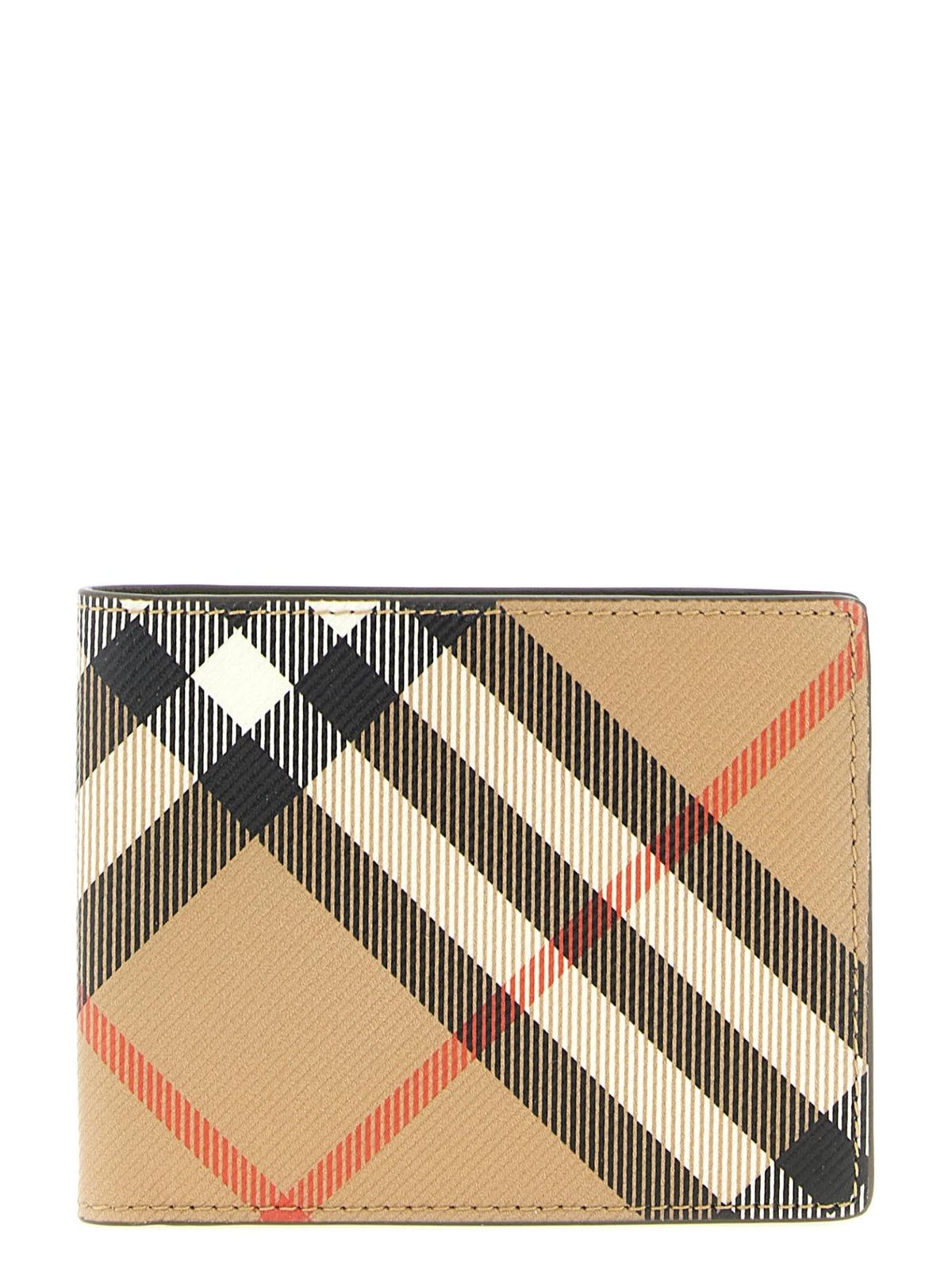 BURBERRY Sand Leather Card Holder Wallet for Men