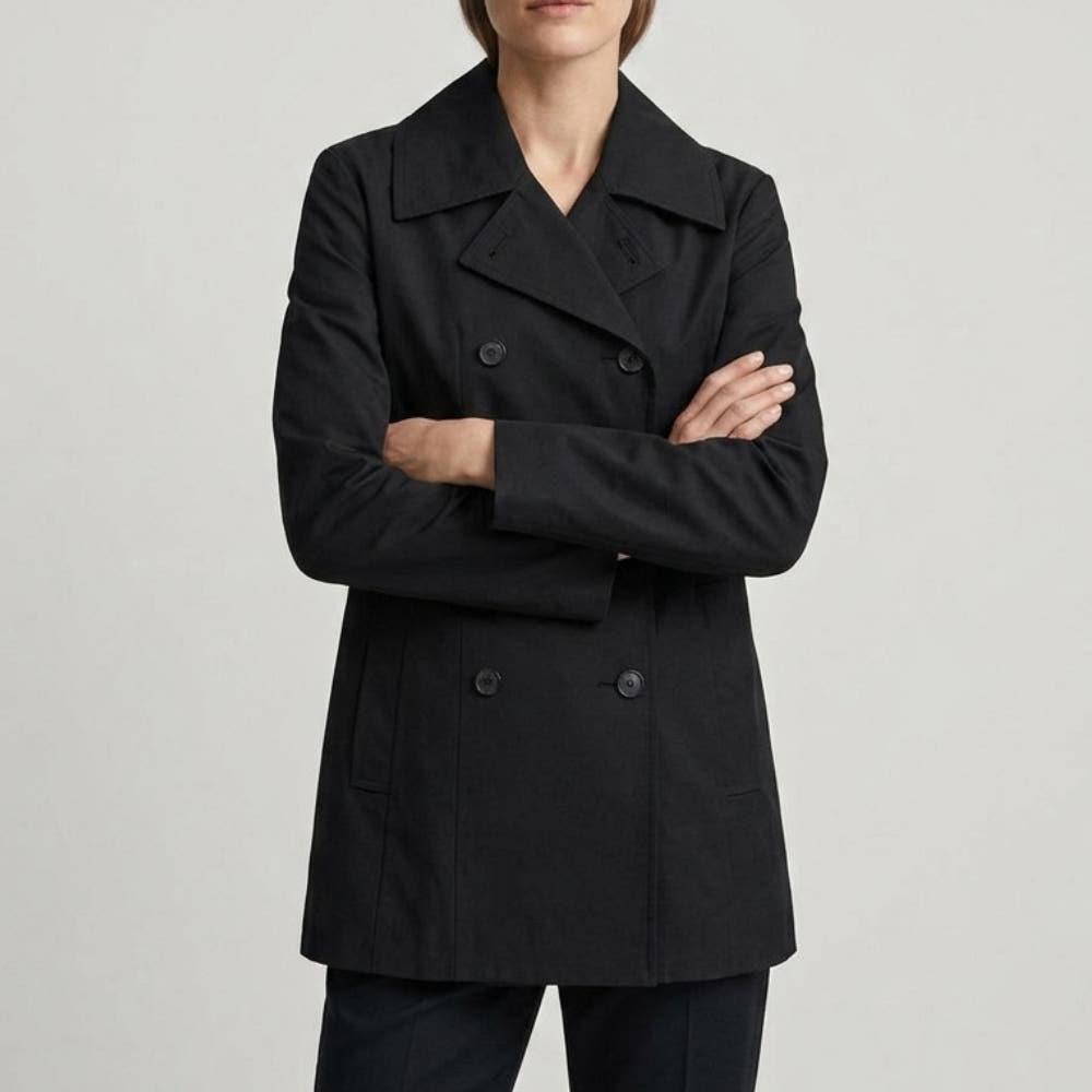 Toteme Organic Cotton Structured Double Waist Trench Jacket Women