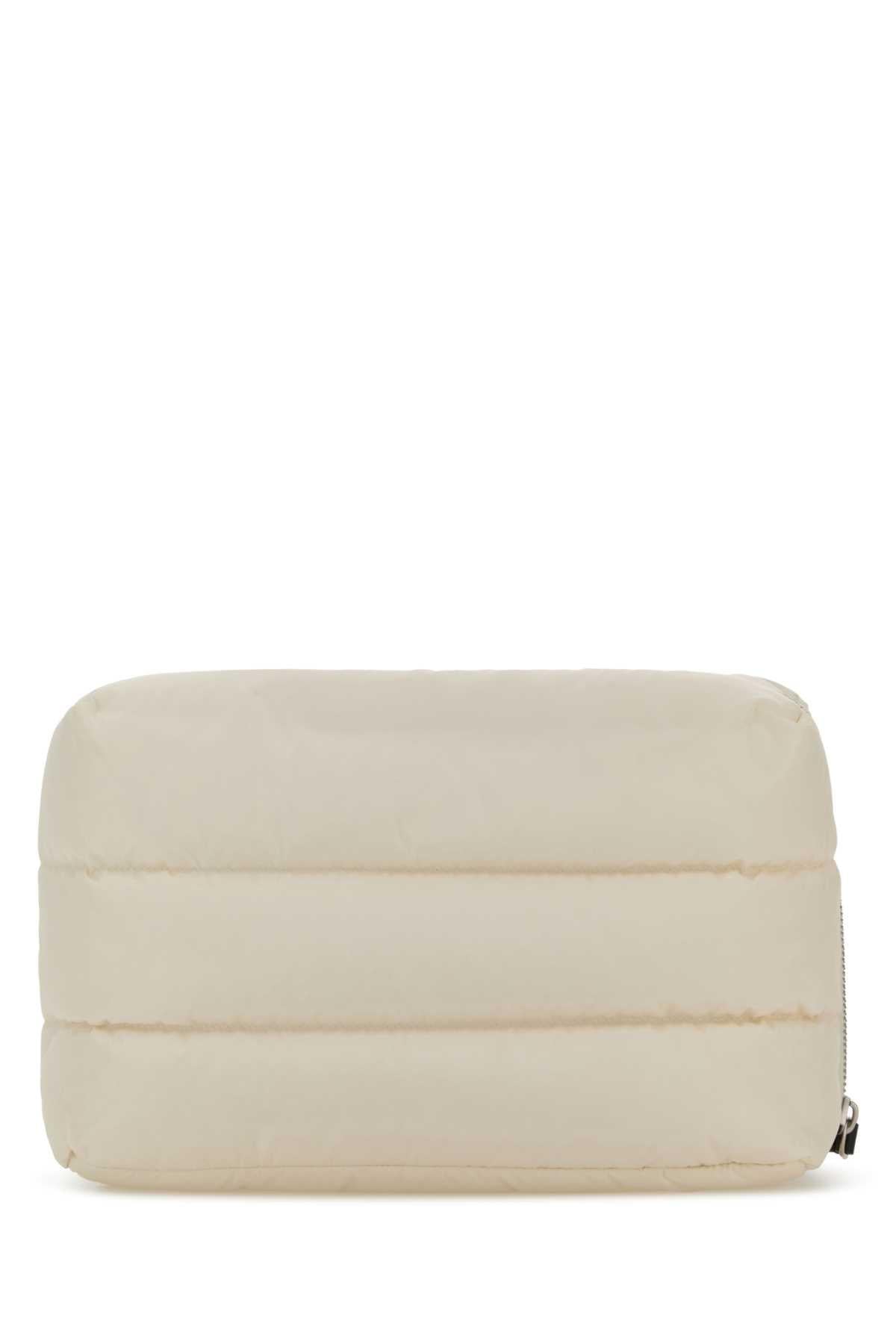 Moncler Leather Zip Pouch Black Women's Clutch