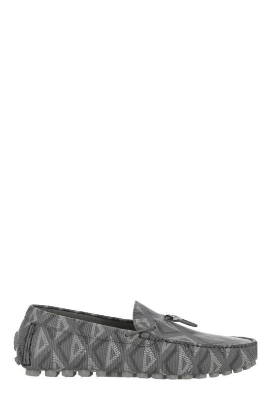 DIOR Black Leather Penny Loafers Men's Shoes 3LO133ZWX868