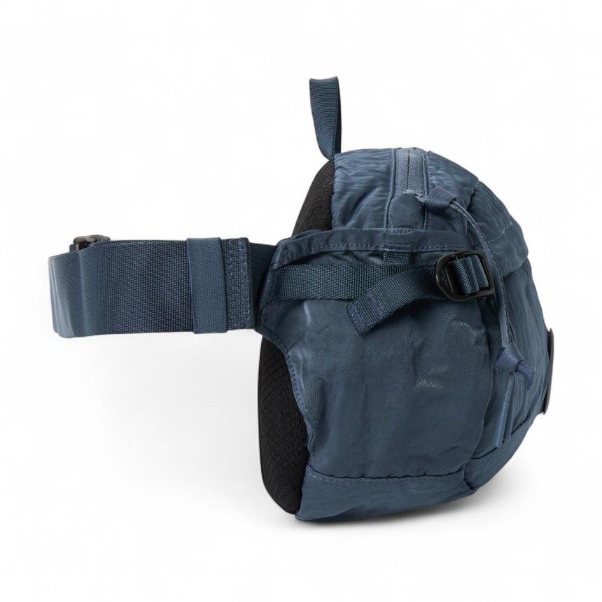 CP Company Unisex Nylon Waist Bag Crossbody Bag Navy