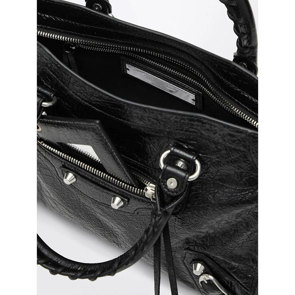 BALENCIAGA Le City Leather Tote Bag Black