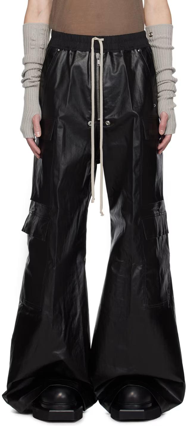 Rick Owens CargoBela Wide Cargo Pants Black RU02D6339 SCT 09