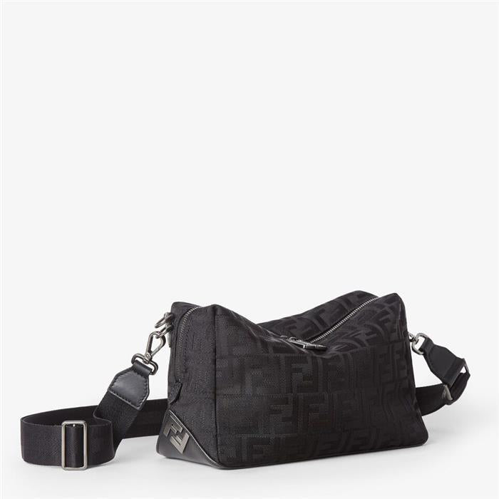 FENDI Square FF Louis Medium Crossbody Bag Black