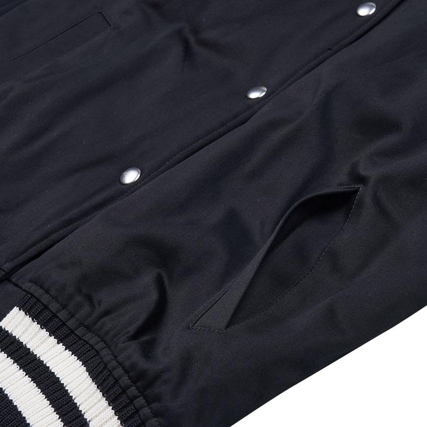 Maison Kitsune Satin Bomber Jacket Black Women