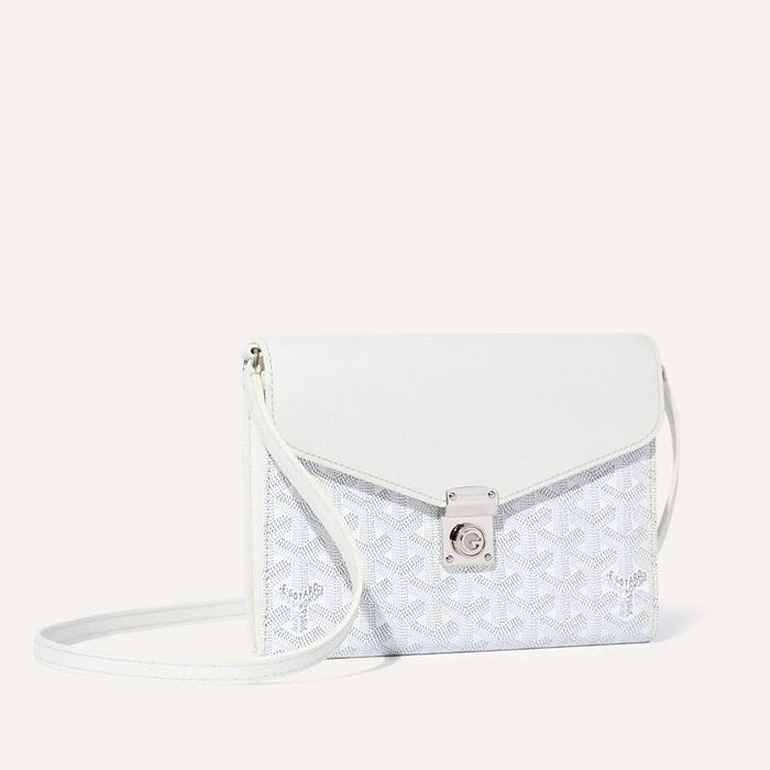 GOYARD White Chypre Pouch Wallet Clutch CHYPRPPMLTY50 CL50 P