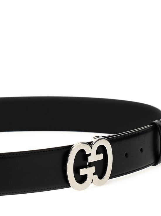 GUCCI Black Leather Belt 7458260 YA0N1000