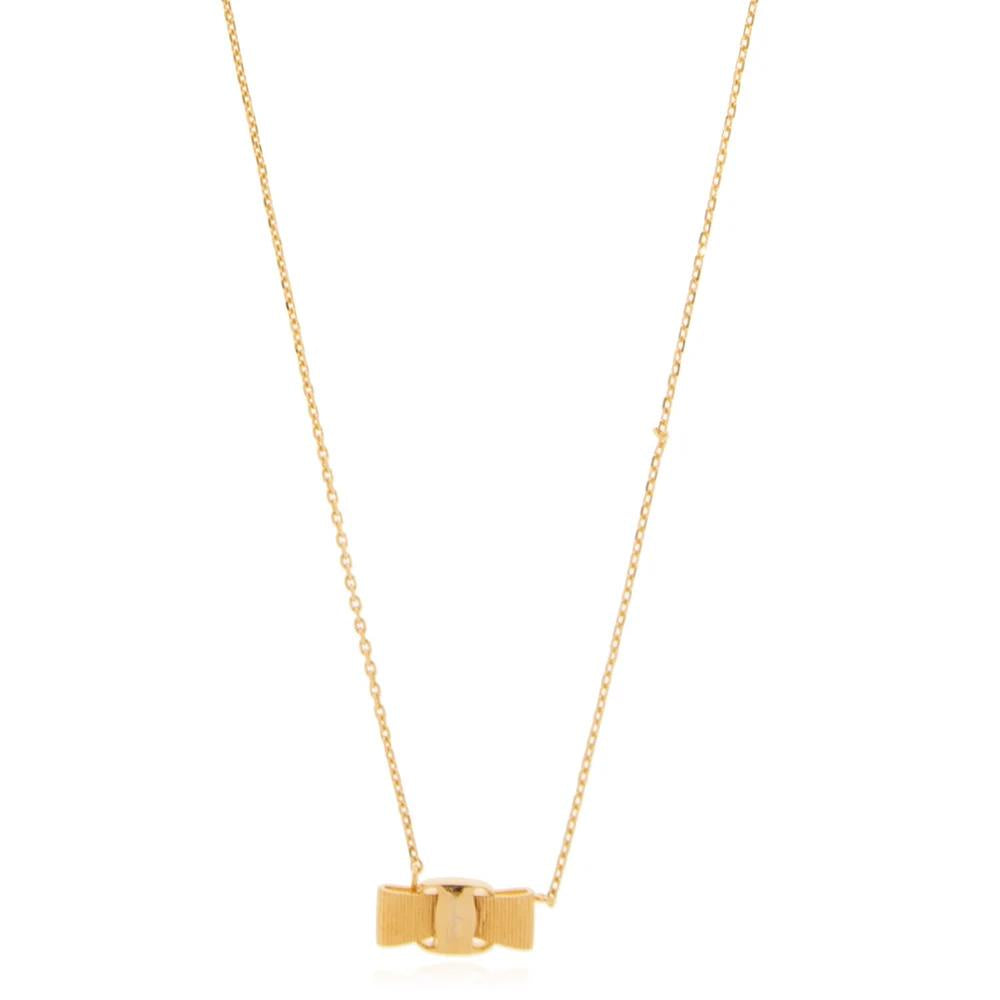 Ferragamo Vara Bow Gold-Tone Necklace
