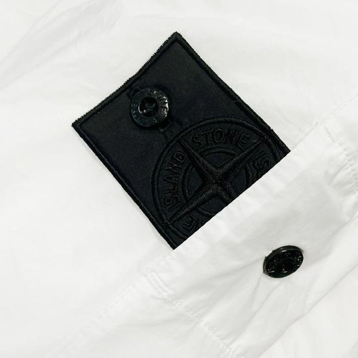 STONE ISLAND Shadow Project Badge Shirt Jacket White 761910412 V0099