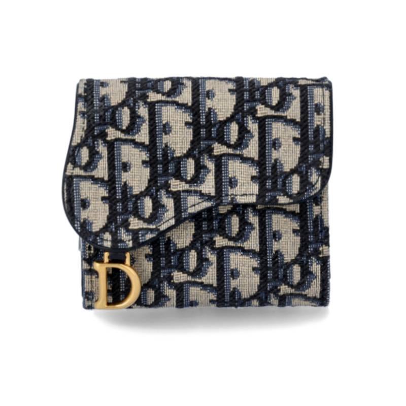 DIOR Oblique Saddle Trifold Card Wallet S5652CTZQ