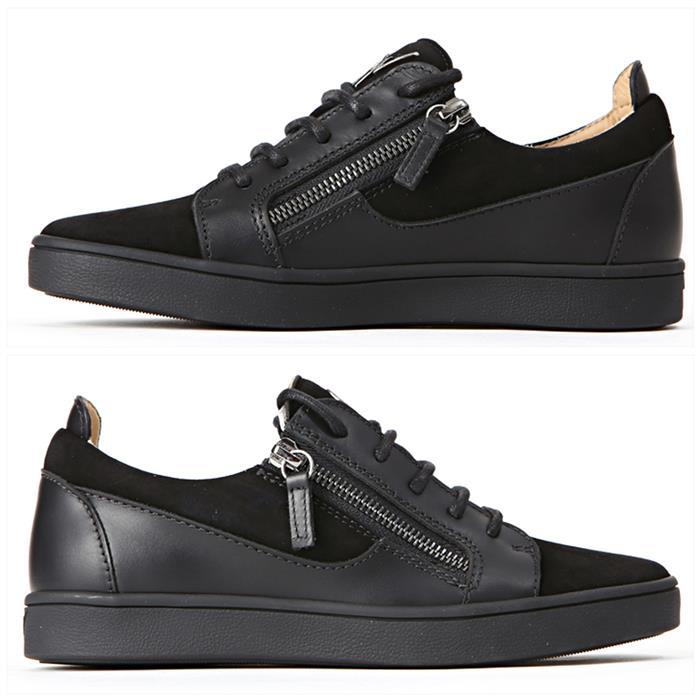 Giuseppe Zanotti Black Velvet Low-Top Sneakers RW70002 NERO