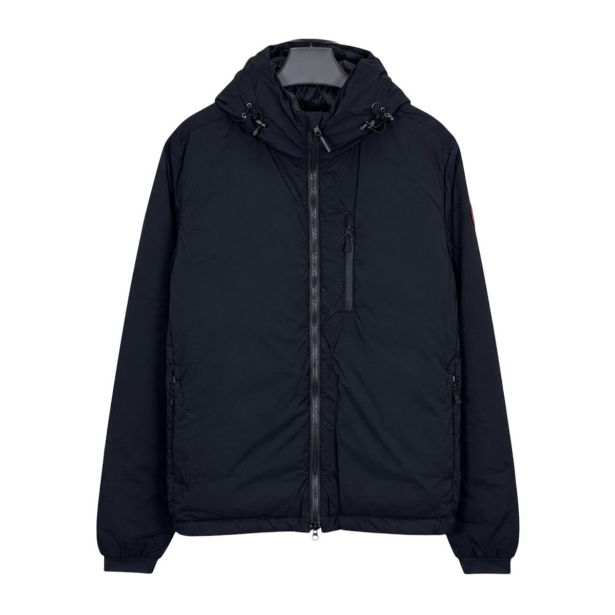 Canada Goose Lodge Down Hoodie Matte Finish Black Outerwear