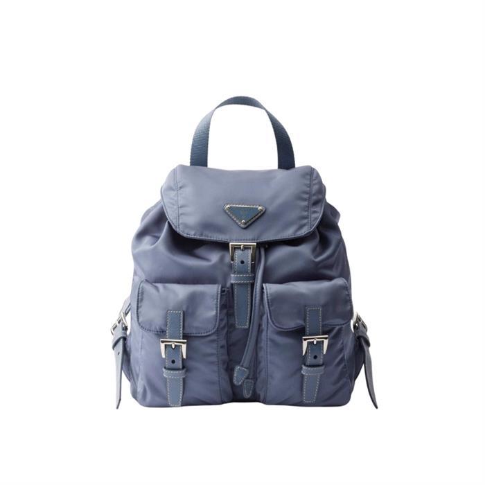 PRADA Triangle Logo Re-Nylon Small Backpack Black