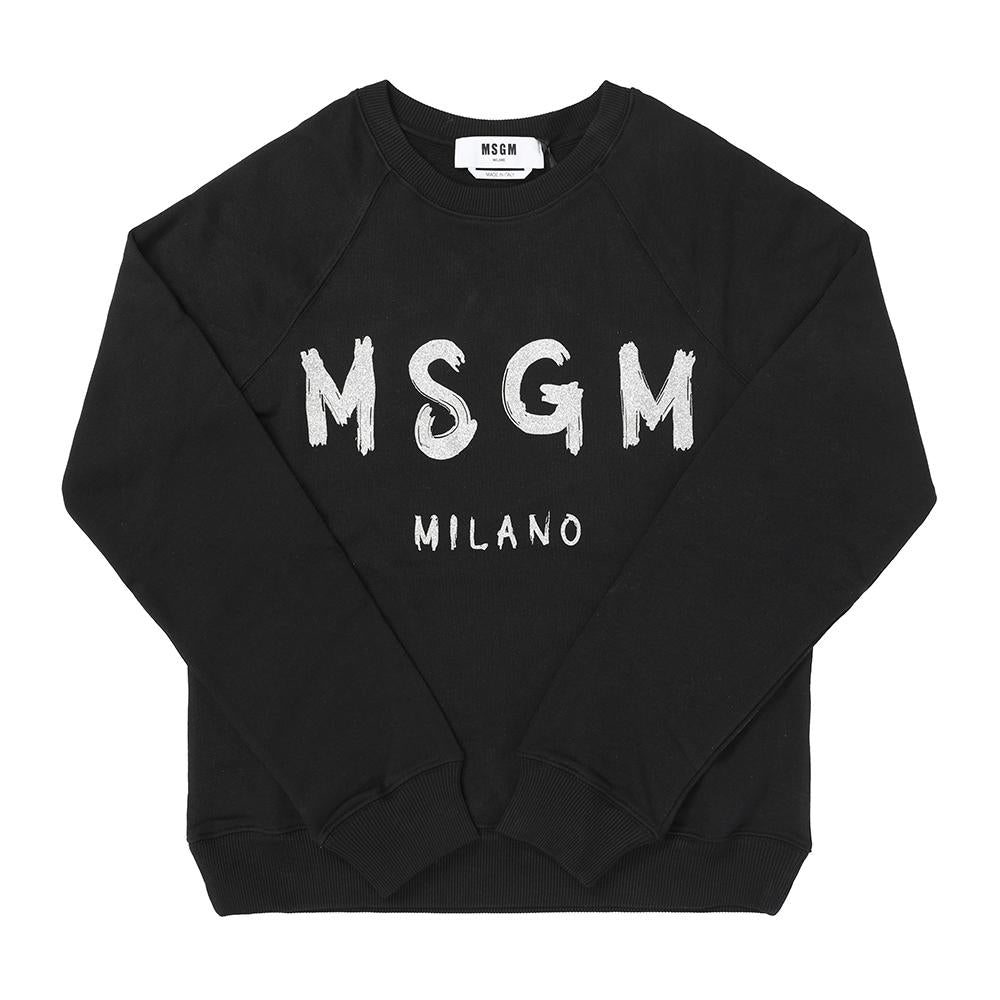MSGM Brushed Logo Crewneck Sweatshirt for Women 3741MDM513G 247799 99