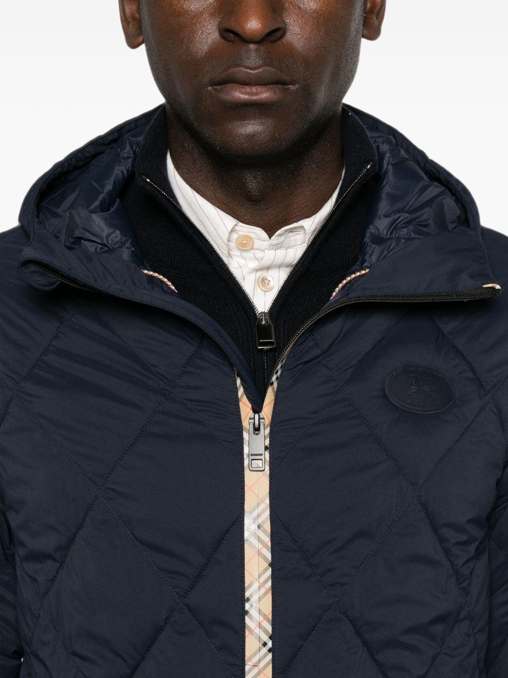 BURBERRY Black Down Puffer Jacket for Men