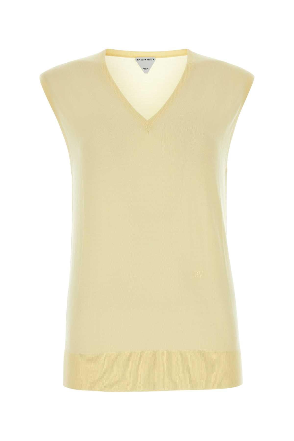 Bottega Veneta Wool Knit Vest Ivory Women’s Sleeveless Top