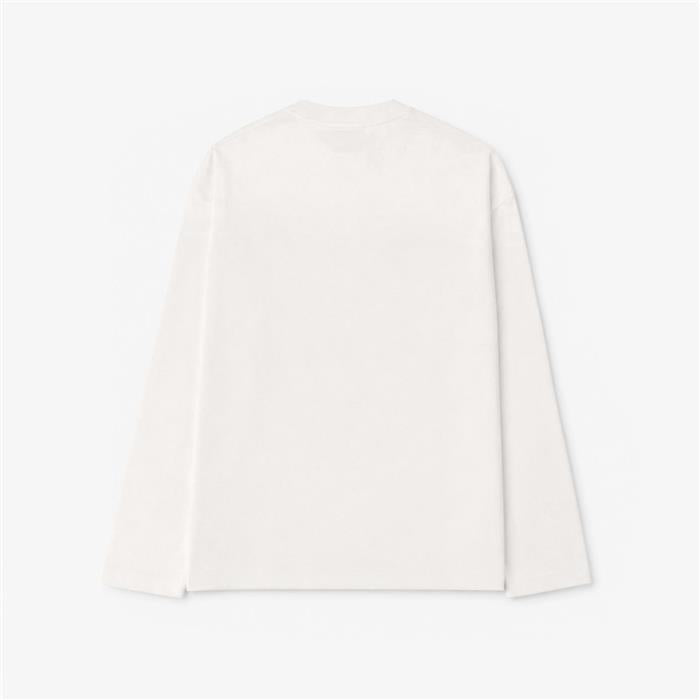 JIL SANDER Logo Long Sleeve Women’s T-Shirt White Cotton