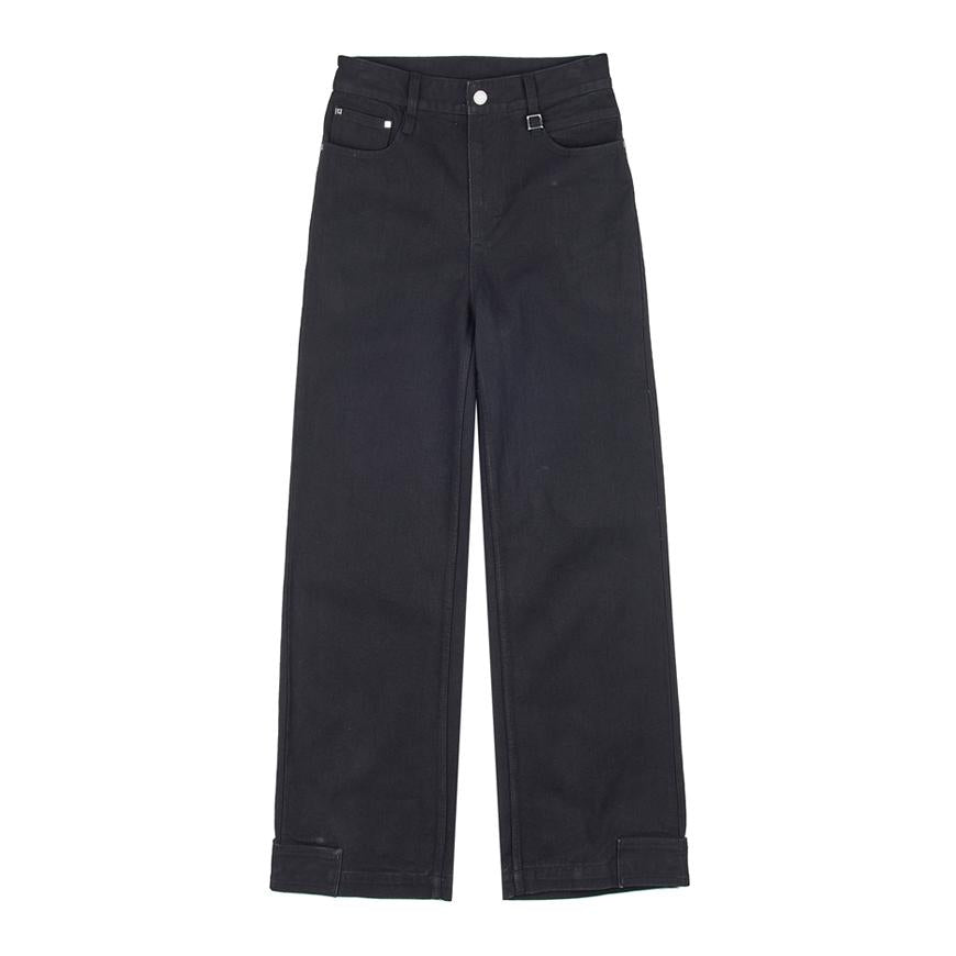 WOOYOUNGMI Wide Denim Jogger Pants Blue Men