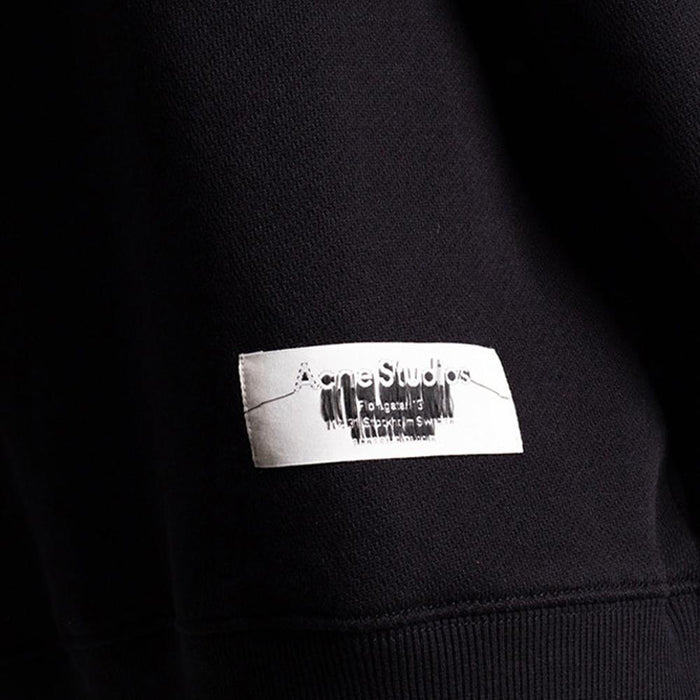 Acne Studios Women’s Logo Oversized Crewneck Sweatshirt Black