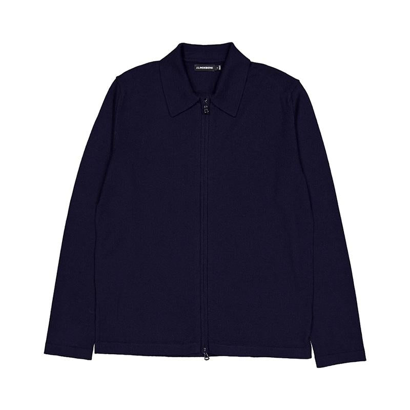 J LINDEBERG Caleb Zip Cardigan Navy FMKW11605 6855