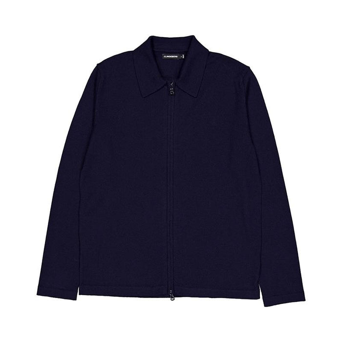 J LINDEBERG Caleb Zip Cardigan Navy FMKW11605 6855