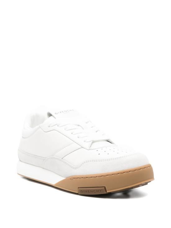 GIVENCHY White Leather Low-Top Sneakers for Men BH00B5H1X2100 WHITE DOM