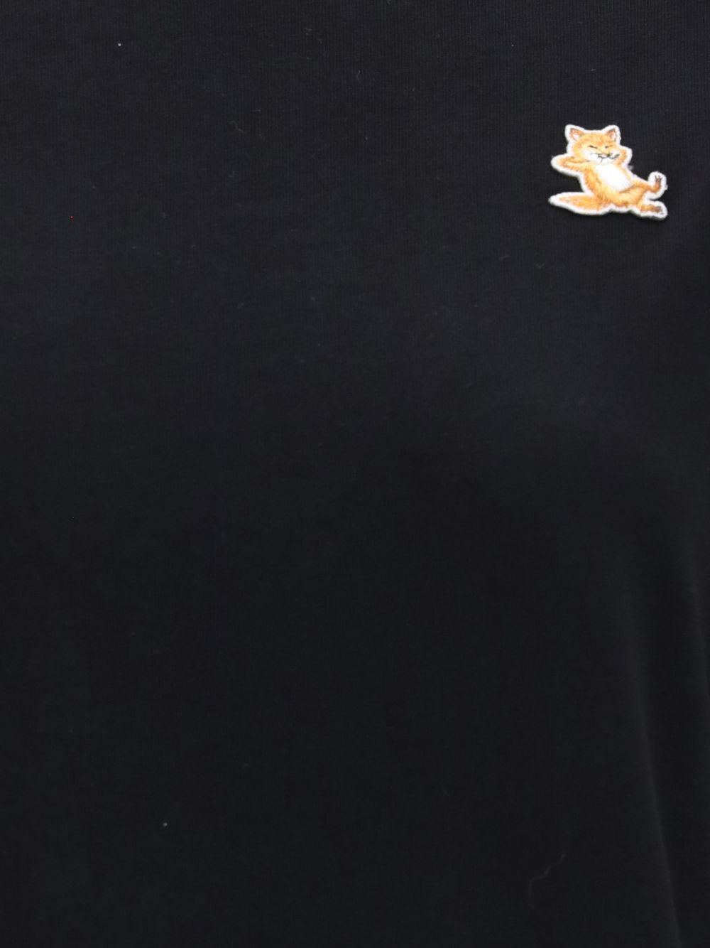 Maison Kitsune Short Sleeve T-Shirt Women’s Black Cotton