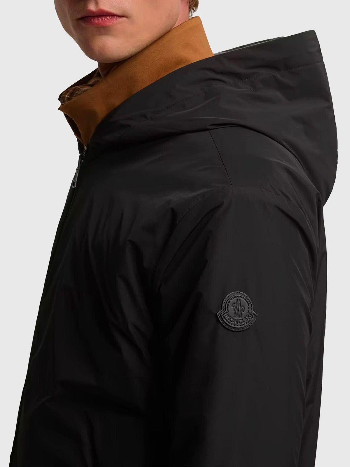 Moncler Black Zip-Up Hoodie for Men