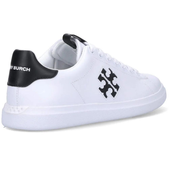 Tory Burch Double T Howell Court Sneakers White Low Top