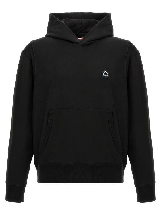 KENZO Women’s Logo Hoodie Sweatshirt FF55SW2554MC99J BLACK DOM