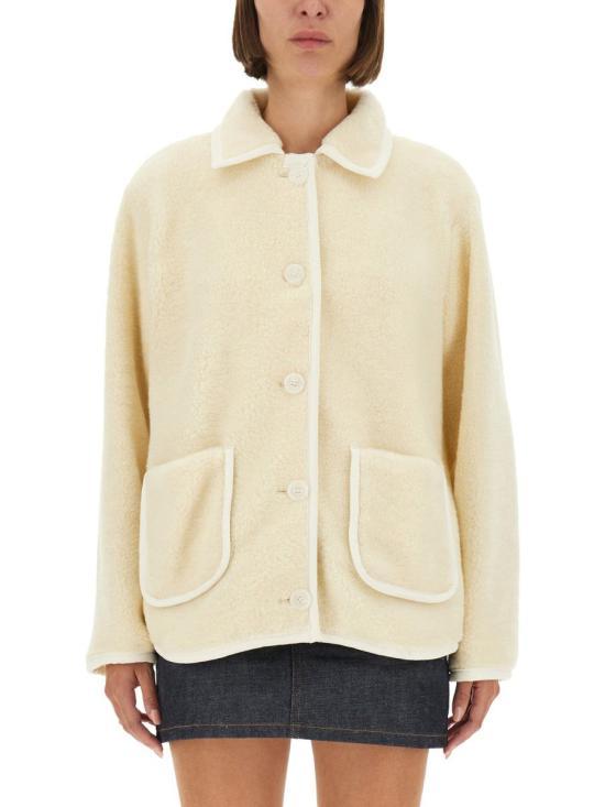 A.P.C. Ecru Wool Jacket WOARGF32035 AAD