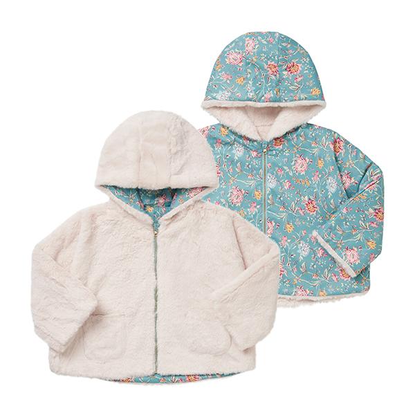 LOUISE MISHA Kids Wool Blend Coat GRC W23 R0129