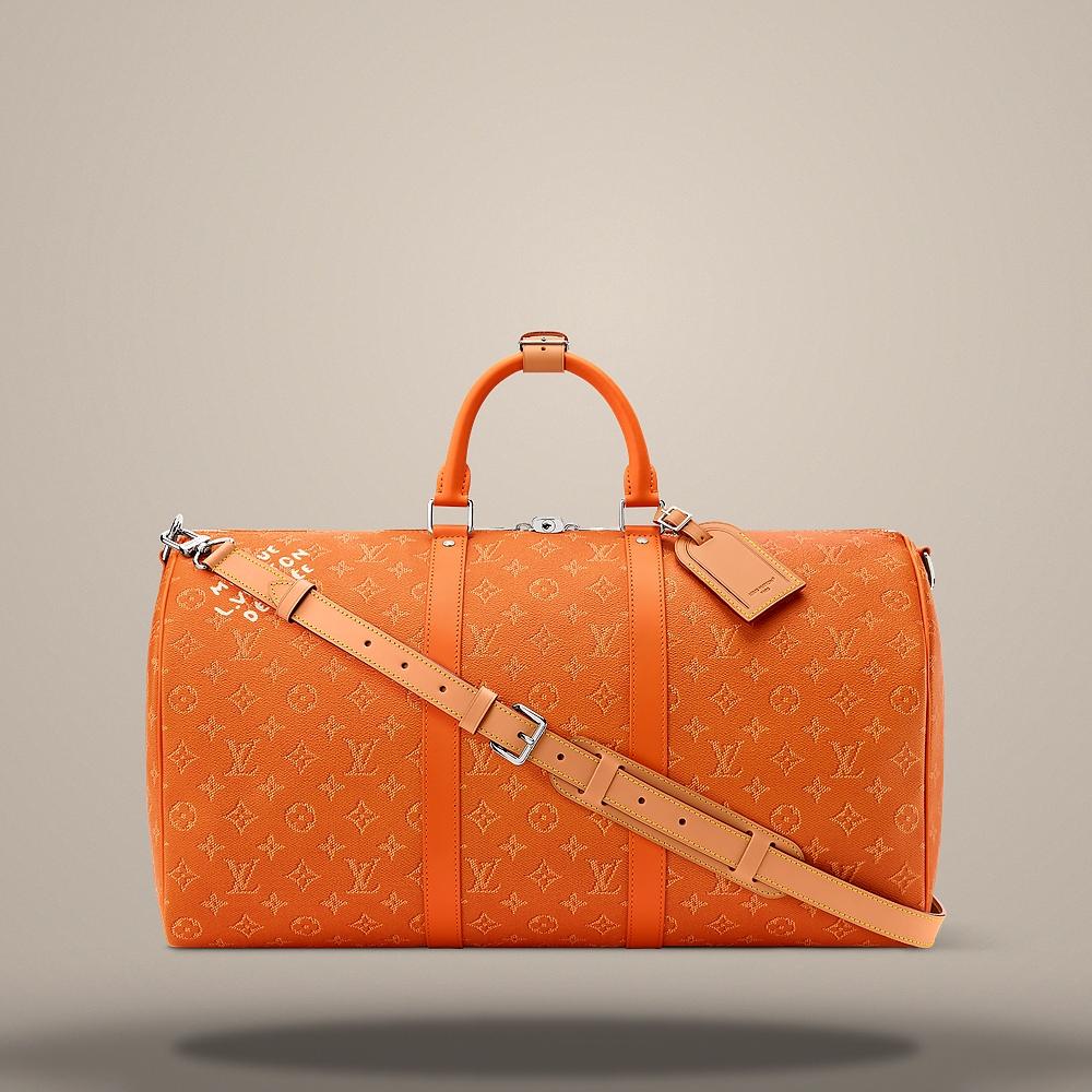 Louis Vuitton Keepall Bandouliere 50 Caramel Crossbody Bag M26865