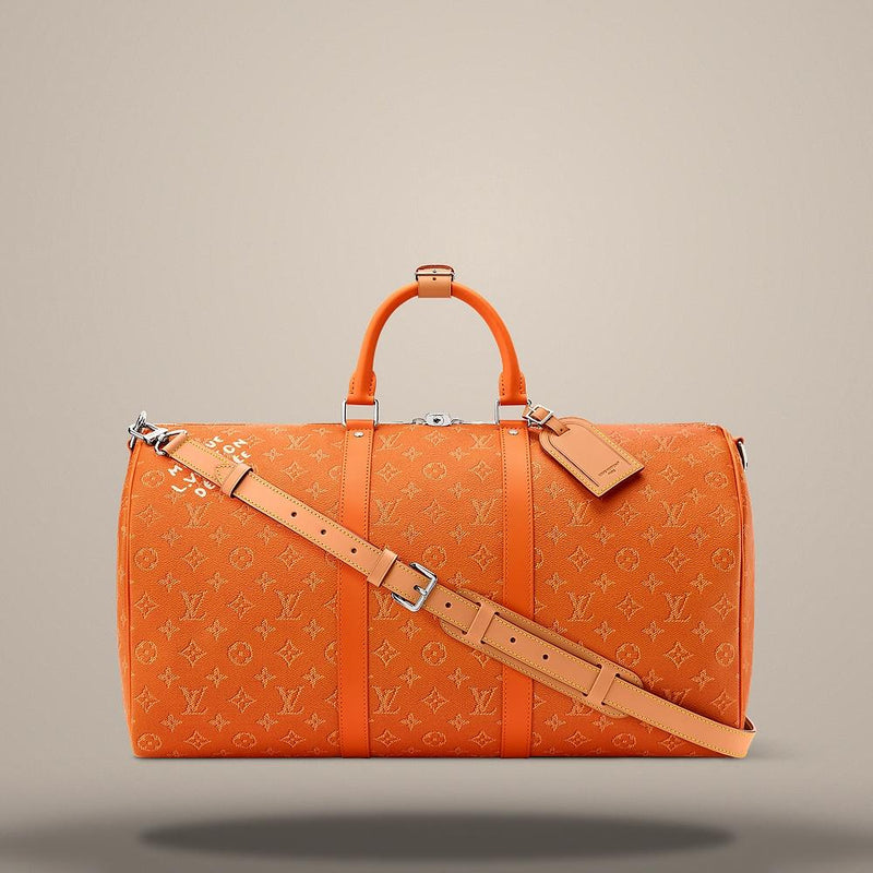 Louis Vuitton Keepall Bandouliere 50 Caramel Crossbody Bag M26865