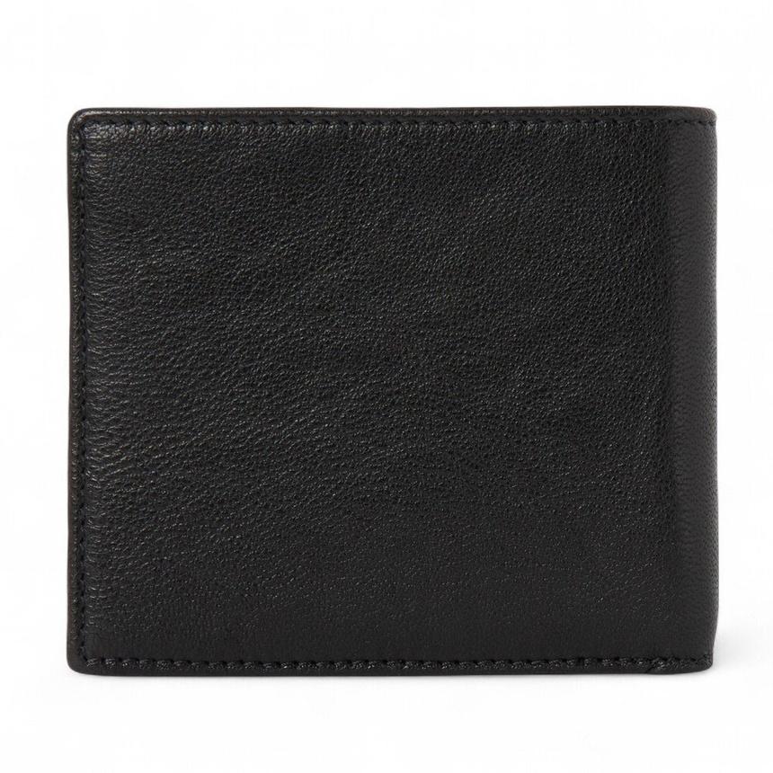Vivienne Westwood Black Leather Bifold Wallet for Men