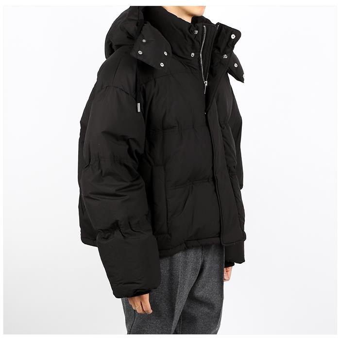 AMI Quilted Hooded Down Jacket for Men