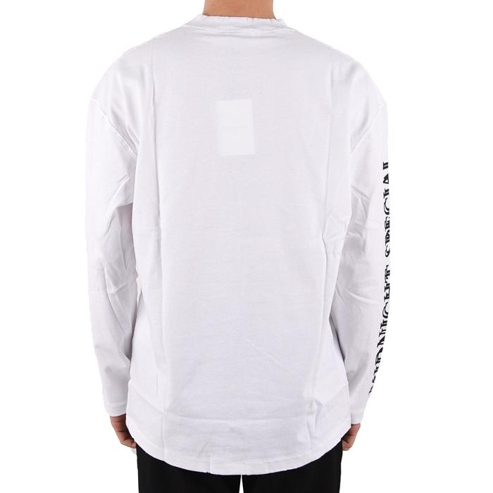 IH NOM UH NIT Barcode Print Long Sleeve T-Shirt White